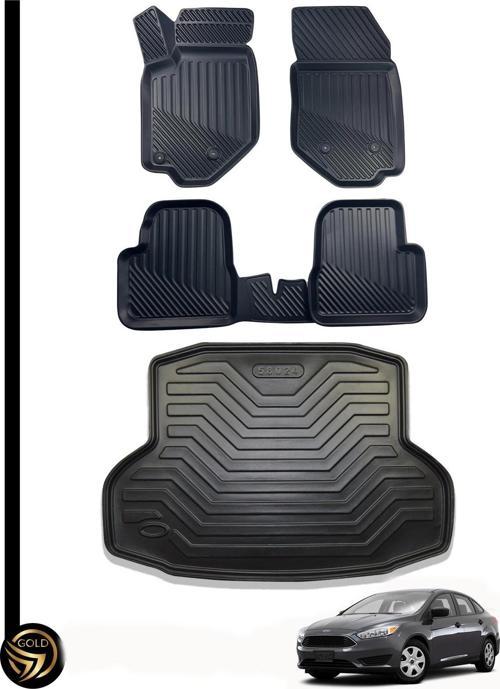Ford Focus 3 2010-2015 3D Havuzlu Paspas + İkili Set