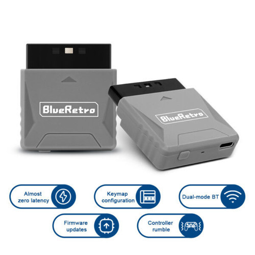Sony PS1 PS2 için Kablosuz Bluetooth Mini Adaptör Alıcı Gri Renk