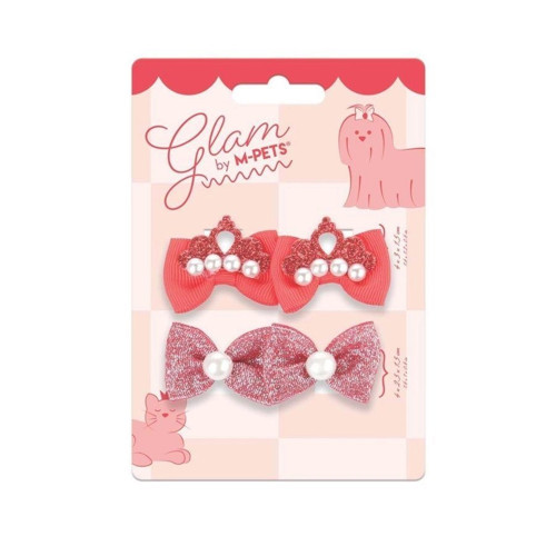 Glam Köpekler İçin Aksesuar Toka Kırmızı