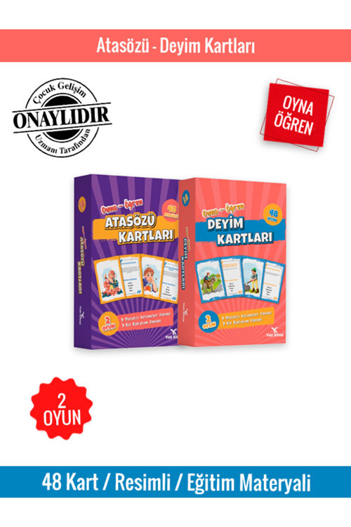 Atasözü Ve Deyim Kartları Oyna-Öğren Seti