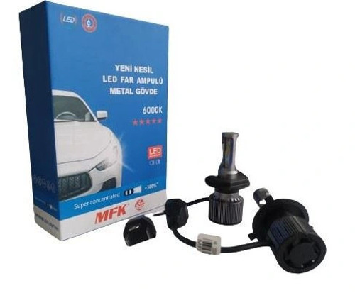 Mfk H4 Crek Led Zenon Ampul Takımı 6000 K Beyaz Işık