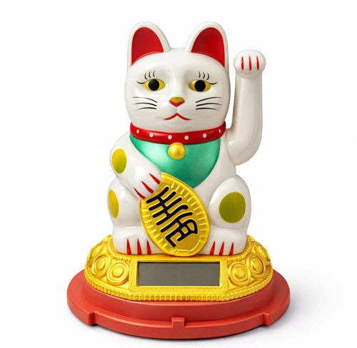 Güneş Enerjili Sallanan Şans Kedisi - Maneki Neko Alk4520