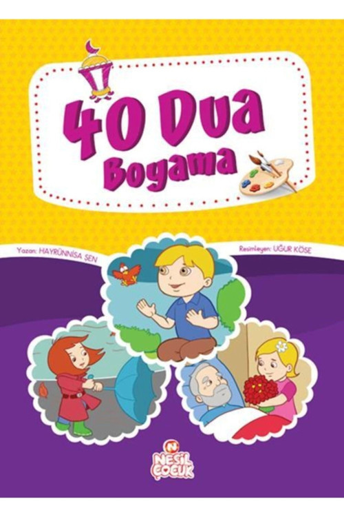 40 Dua Boyama Dini Çocuk Eğitim Kitabı