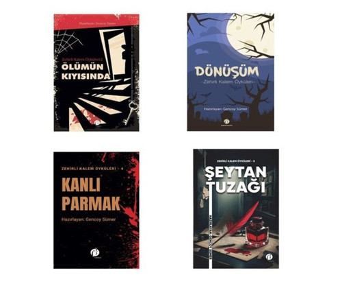 Zehirli Kalem Polisiye Gerilim Öyküler Seçkisi Seti - 4 Kitap Takım