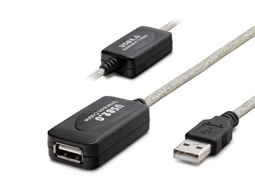 Usb Uzatma Kablosu 20 M - Silver Siyah Hdx7515