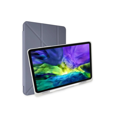Samsung Galaxy T870 Tab S7 11 Kılıf Kalemlikli Mars Tablet Kılıfı - Lavender