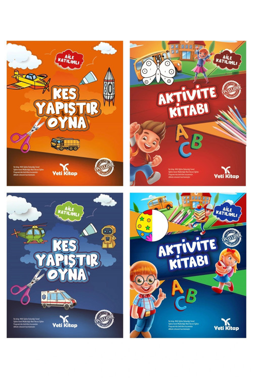 4 -6 Yaş Kes Yapıştır Oyna 1 -2 / Aktivite Kitabı 1 -2 / Aile Katılımlı