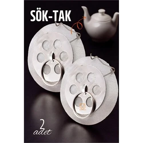 Sök-Tak Demlik İçi Çay Filtresi Çay Süzgeci 2 Adet 721303