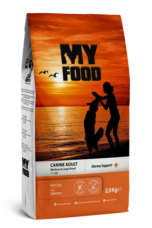 Orta&Büyük Irk Yetişkin Köpek Maması Somonlu– 2,5 Kg