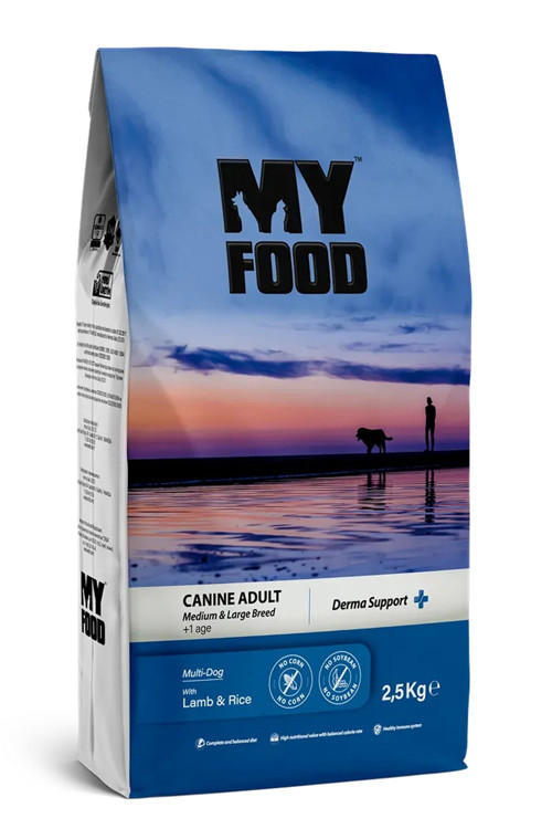 Orta&Büyük Irk Yetişkin Köpek Maması Kuzulu – 2,5 Kg