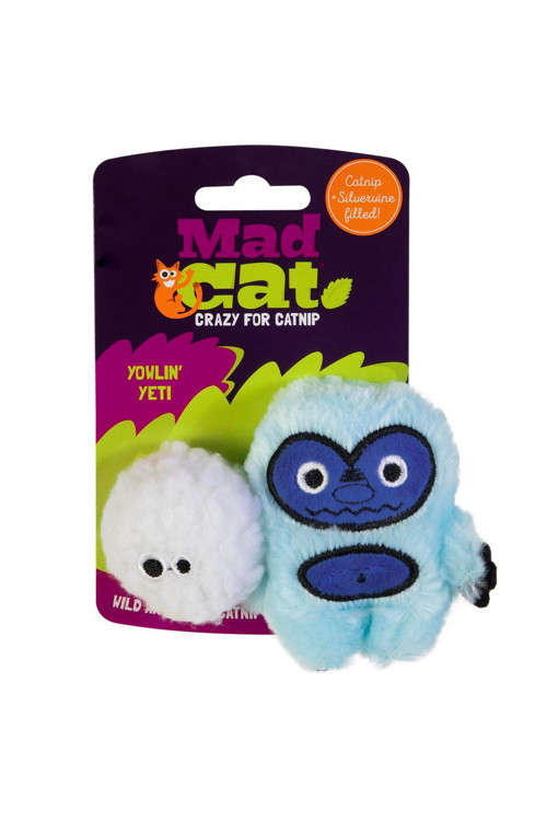 Mad Cat Yowlin Yeti Kedi Otlu Ve Matatabili 2'Li Kedi Oyuncağı