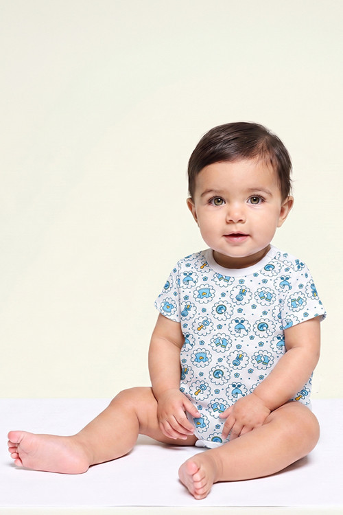 %100 Pamuk Çıtçıtlı Emzikli Bebek Body