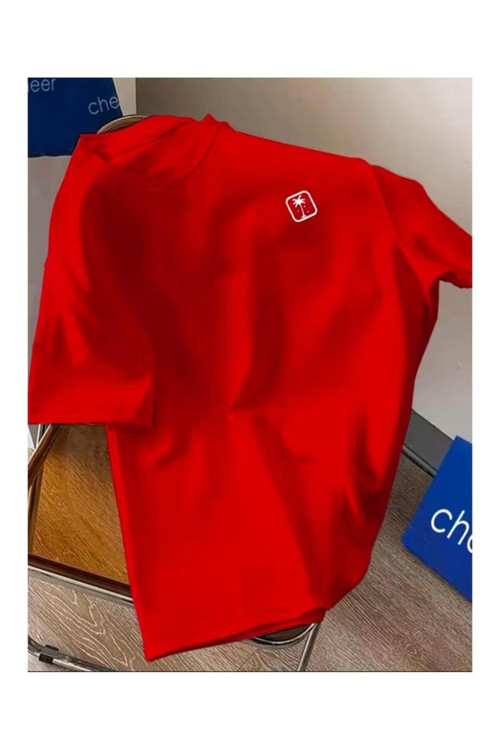 Unisex Palmiye Baskılı Compact Oversize T-Shirt