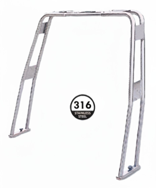 ROLL BAR KROM 316 KALİTE YÜK:130 CM AYARLABİLİR EN:170-205 CM TEKNE YAT