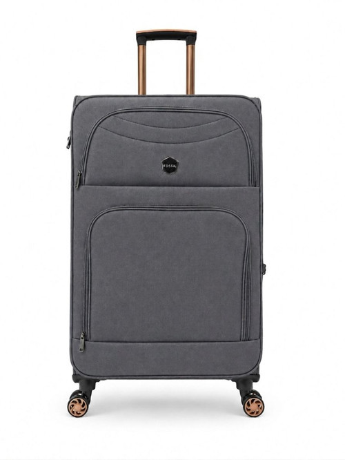 Unisex Kumaş Büyük Boy Ultra Hafif Şifreli Körüklü Kendi Etrafında Dönebilen Valiz 010-01