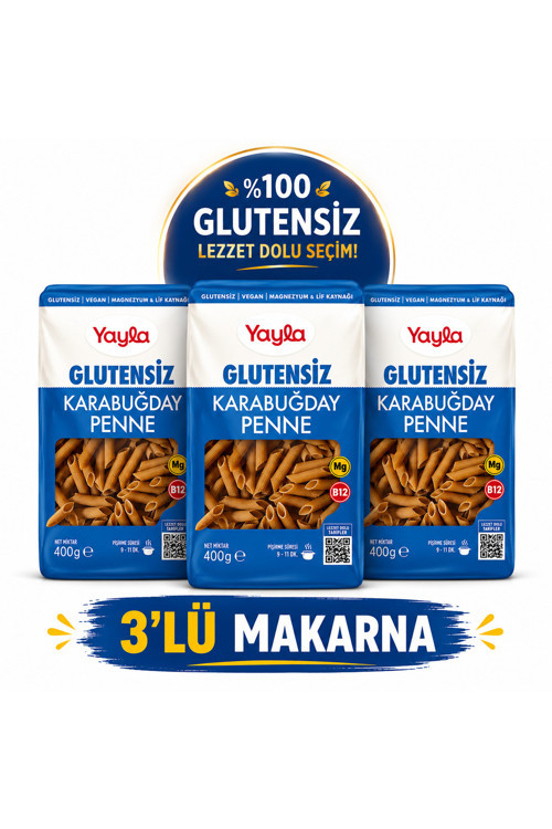 Karabuğday Penne 400 gr x 3 Adet