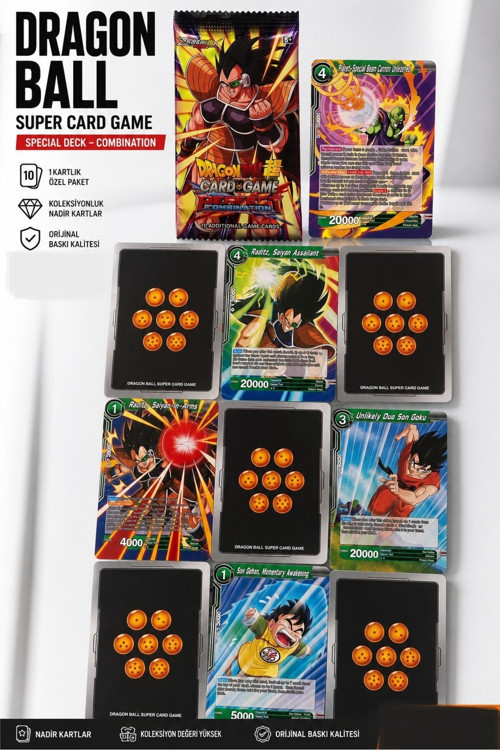 DRAGONBALL BOOSTER KOLEKSİYON KART PAKETİ 1 PAKET 10 KART