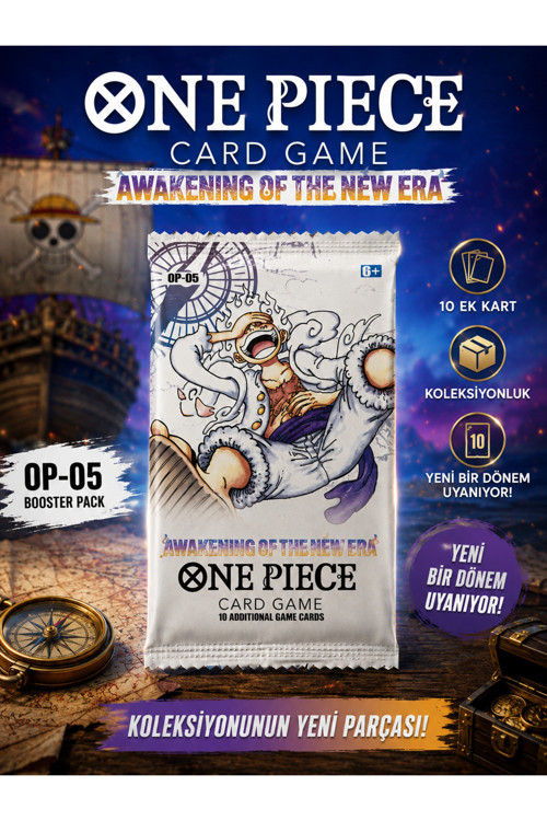 One Piece Card Game Booster White Pack 1 Paket Trading Cards - 10 kart (İNGİLİZCE VERSİYON)