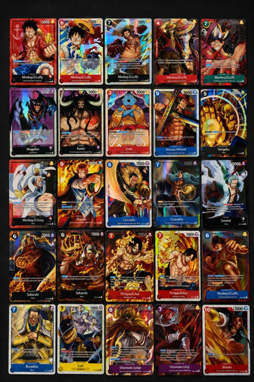 One Piece Oyun Kartı - 25 Adet İNGİLİZCE KOLEKSİYONLUK