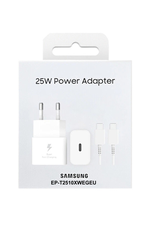 25w Süper Hızlı Orijinal Şarj Cihazı ( Adaptör + Kablo ) A06 / A16 / A26 / A07 / A17