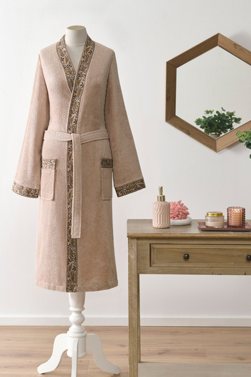 Birdy Kimono Bambu Bornoz Bej S-M