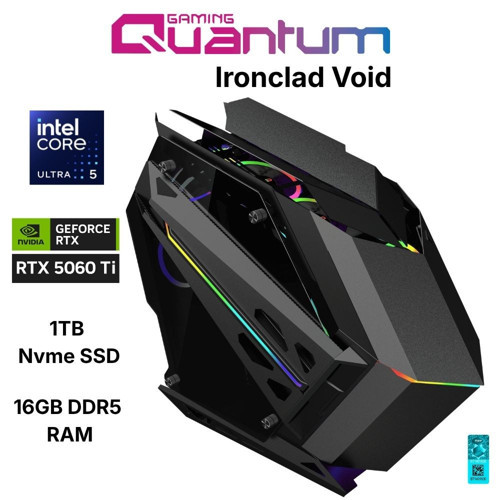 Ironclad Void Ultra 5 245KF 16GB DDR5 1TB NVMe RTX5060Ti 16GB Oyuncu Bilgisayarı