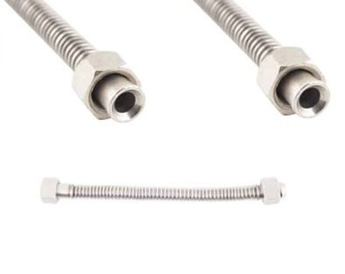 Paslanmaz Çelik Esnek Gaz Flex Çift Rekorlu 3/8-3/8 60Cm