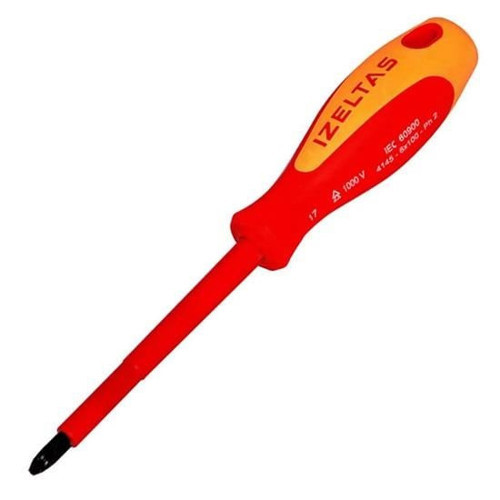 İzeltaş 4,5X80 Elektrikçi İzoleli Yıldız Tornavida 1000 V 4145184580