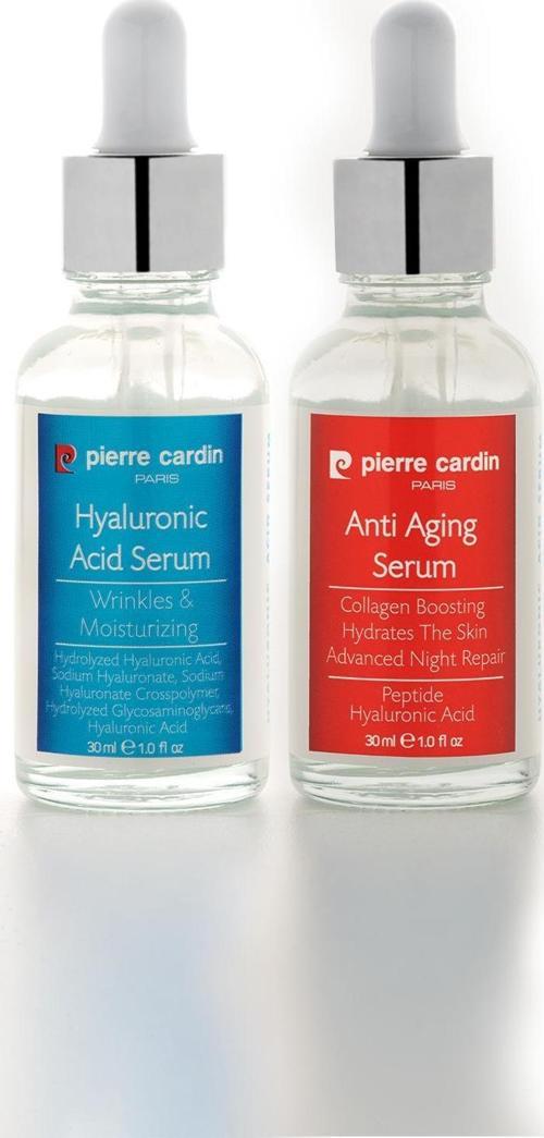 2'li Serum Paketi  Yaşlanma Karşıtı Gençleştirici ve Yenileyici Yüz Serumu + Hyaluronik Asit Serum