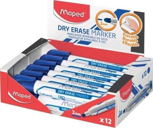 Kuru Silinebilen Jumbo Keçeli Kalem Mavi