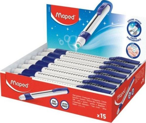 Gom Pen Doldurulabilir Üçgen Kalem Silgi -Display