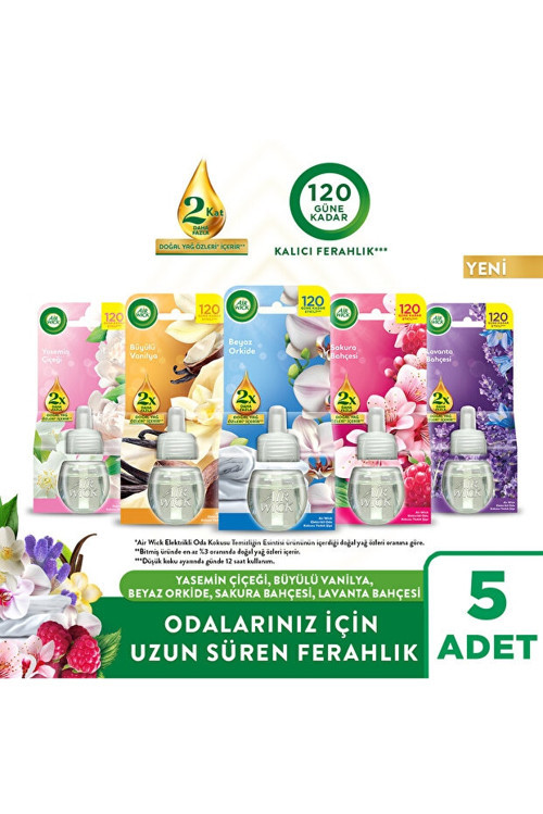 Elektrikli Oda Kokusu Keşif Paketi 19 ml x 5 Adet