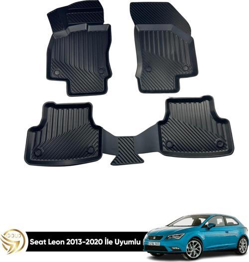 Seat Leon 3D Havuzlu Oto Paspas 2013-2020 Kauçuk Sky