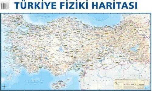 -Türkiye Siyasi-Türkiye Fiziki Çift Taraflı(Duvar Haritası) 50x70cm