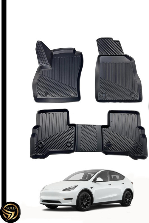 Tesla Model Y 3D Havuzlu Oto Paspas Kauçuk Sky