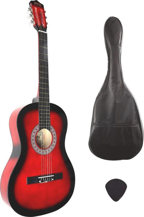 CG-3802 Klasik Gitar 100cm (Kılıf + Pena) - Kırmızı