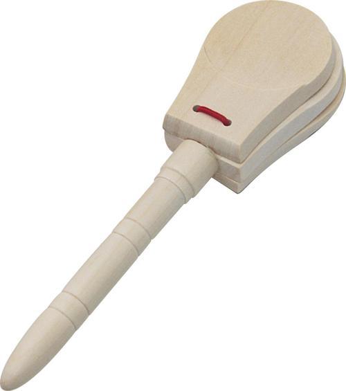 JC-08 Saplı Ahşap El Kastanyeti (Natural) Orff - Ritim Aleti