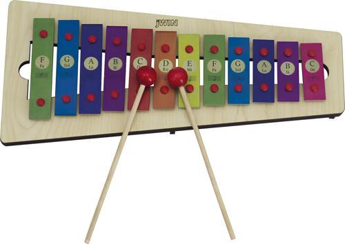 MT-12 Metalofon 12 Alüminyum Tuşlu Orff - Ritim Aleti + 2 Adet Baget