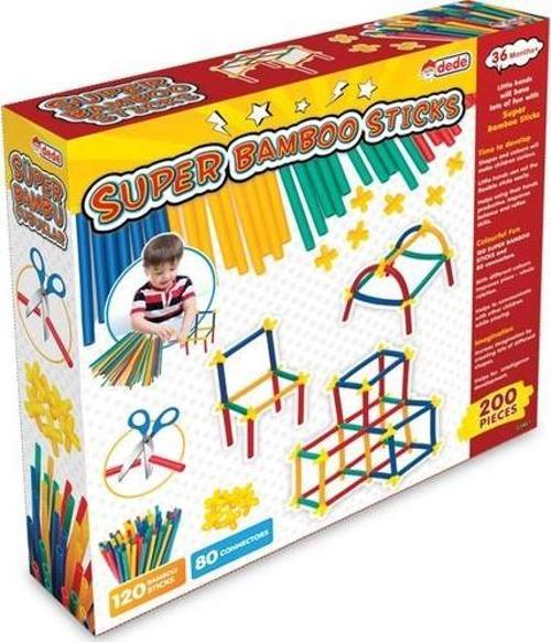 Süper Bambu Çubuklar 200 Parça Lego Sticks Kes Birleştir Oluştur