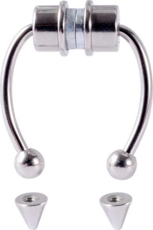 Mıknatıslı Fake Septum Piercing Gümüş Rengi