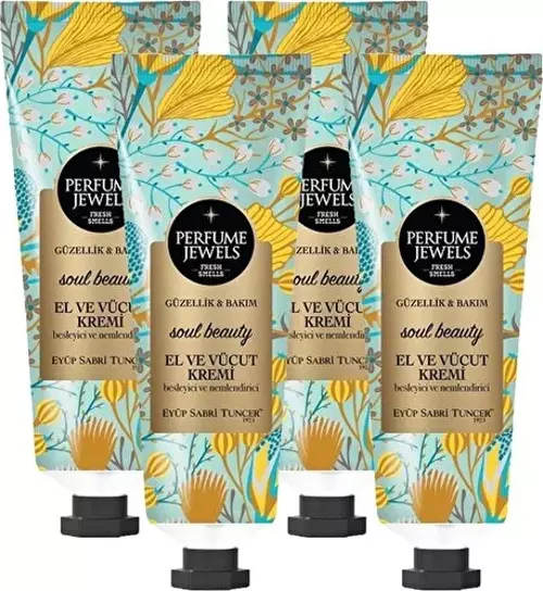 Perfume Jewels Soul Beauty El Kremi 50ML x 4 Adet
