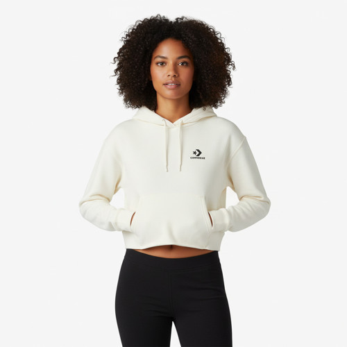 Chuck Taylor Boxy Kadın Ekru Kapüşonlu Sweatshirt