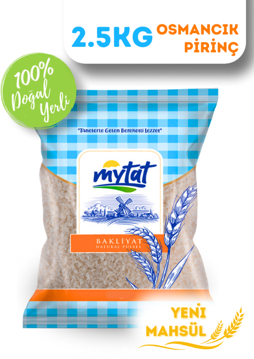 Doğal Yerli Üretim Osmancık Pirinç 2.5 kg