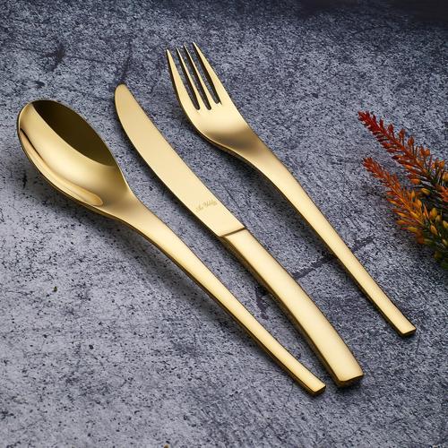 Jazz Pvd Gold 84 Parça 12 Kişilik Çatal Kaşık Bıçak Takımı