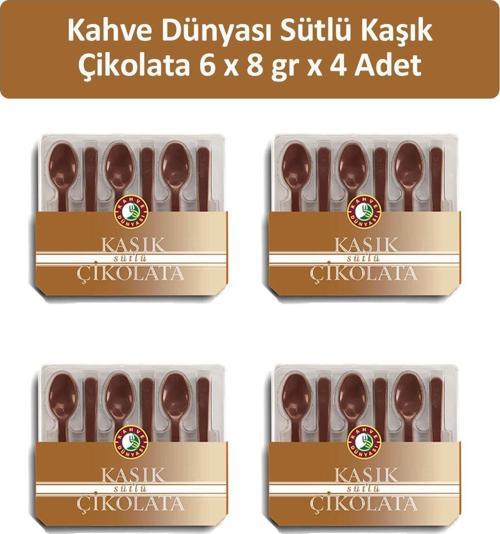 Sütlü Kaşık Çikolata 6 x 8 gr x 4 Adet