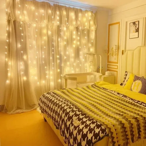 8 Fonksiyonlu Uzaktan Kumandalı Günışığı Perde Peri Led