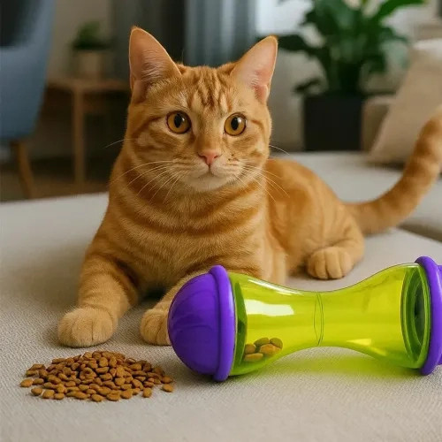İnteraktif Kedi Ödül Mamalı Oyuncak
