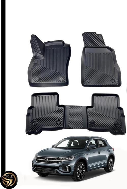Volkswagen T-Roc 3D Havuzlu Oto Paspas Kauçuk Sky