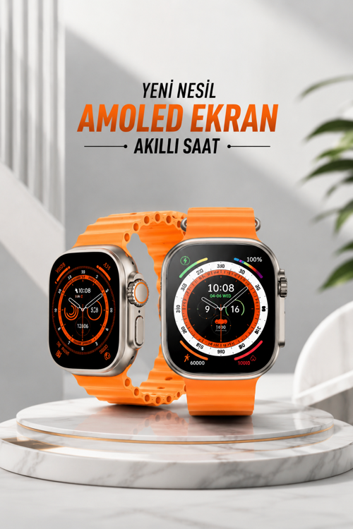 popüler Akıllı Saat Android ve İOS Uyumlu 49 MM NFC Özelliği GPS Takibi 2026