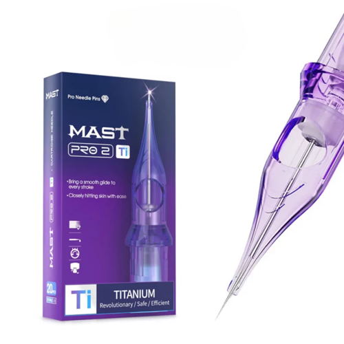 Pro 2 Titanium 0801 RL Kartuş Dövme İğnesi 20 Adet